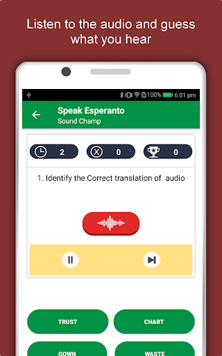 Screenshot of Learn Esperanto Language App