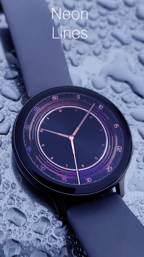 Android application Neon Lines Watch Face screenshort
