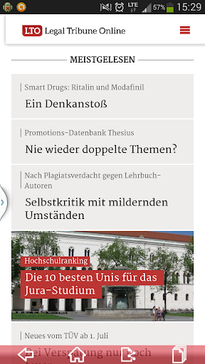 LTO.de - Legal Tribune Online Screen 2