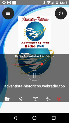 Android application Rádio Adventistas Históricos screenshort