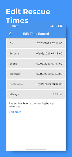 Response Time Track Screen 3