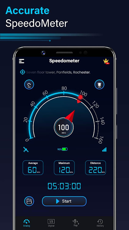 Speedometer GPS: Odometer HUD - 3.0 - (Android)