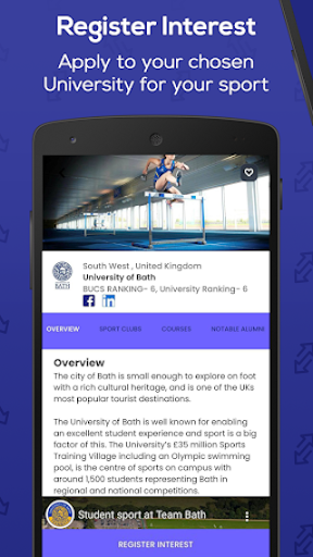 Sportfolio - Sport & Students Screen 2