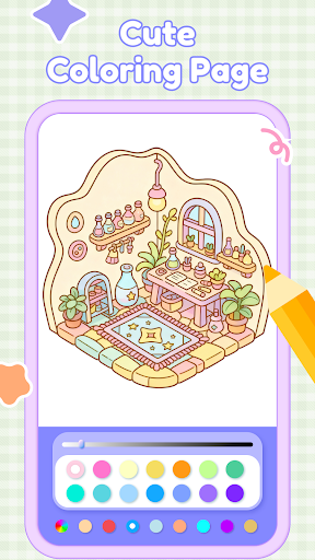 Cute Doll Cozy Coloring Book