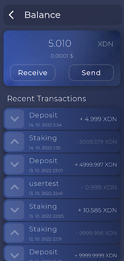 Screenshot of DigitalNote Wallet
