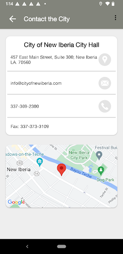 City of New Iberia, LA Screen 3