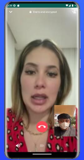 Android application Video Call Virginia Fonseca screenshort