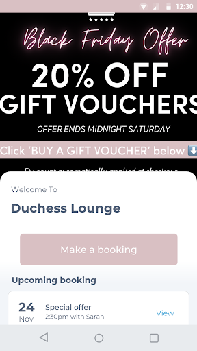 Android application Duchess Lounge screenshort
