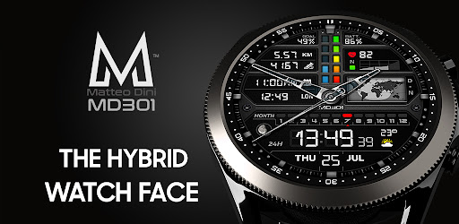 MD301 Hybrid watch face