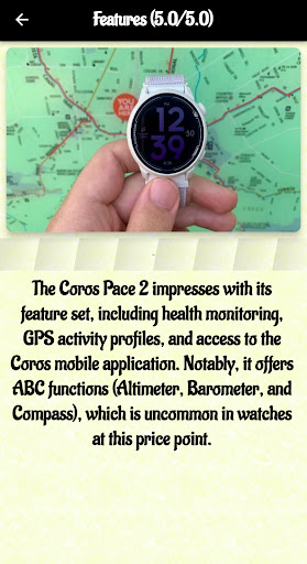 coros pace 2 guide Screen 3