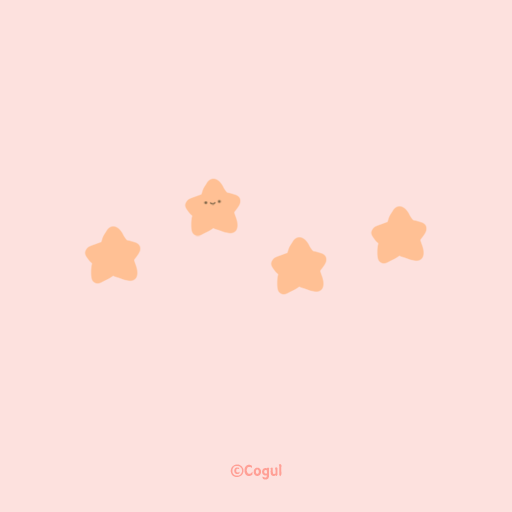 카카오톡 테마 - 심플 미니 별_베이비 핑크 logo