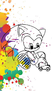 Soni coloring games hedgehog