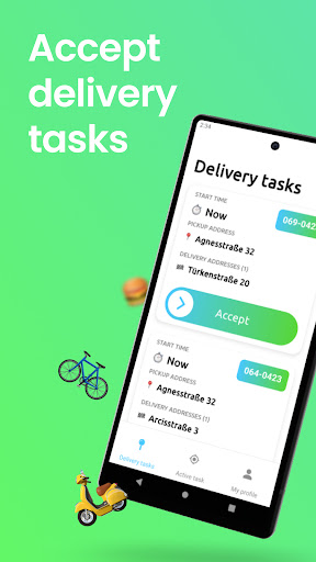 Android application droover Delivery App screenshort