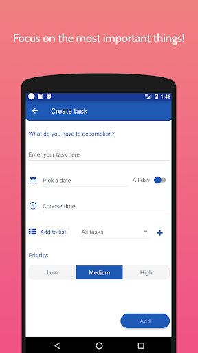 Taskly: To do list and daily r Screen 2
