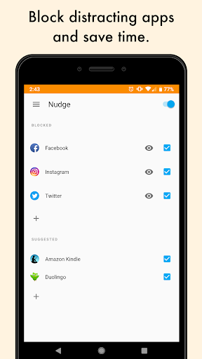 Android application Nudge - Block Distracting Apps screenshort