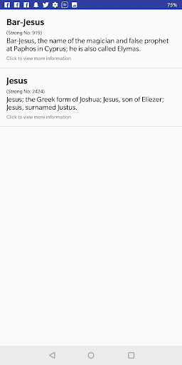 Bible Dictionary Screen 2