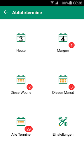 Abfallplaner AWS Screen 2