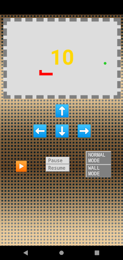 Android application Snake: retro game screenshort