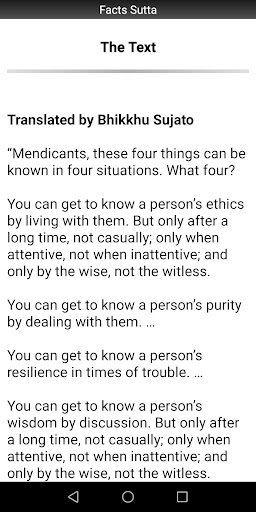 Facts Sutta - Buddhism Screen 2