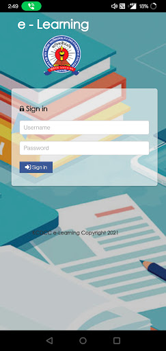 Android application KCDCC e-Learn screenshort