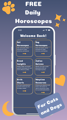 Android application Pawsigns Astrology screenshort