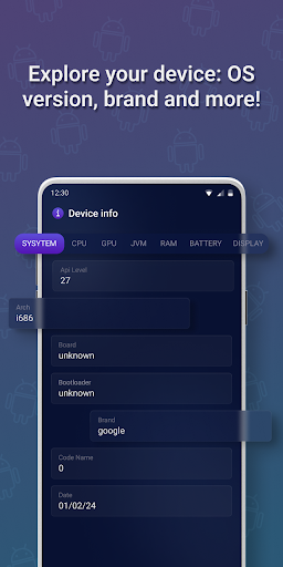 Android application Full Android Device Info screenshort