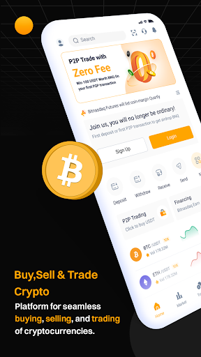 Android application BitNasdaq: Buy & Sell Crypto screenshort