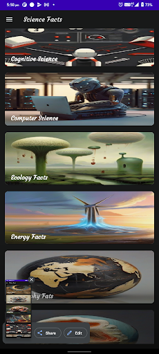 Amazing science Facts Screenshot