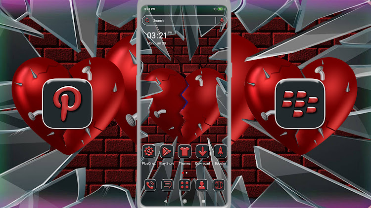 Broken Heart Glass Theme - 1.0.0 - (Android)