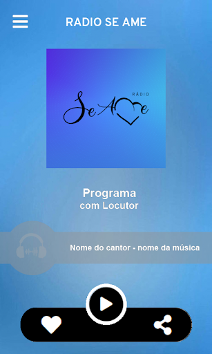 Android application Rádio Se Ame screenshort