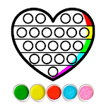 Cover Image of Download Glitter Pop It Coloring Game  APK