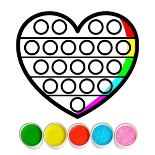 Glitter Pop It Coloring Game