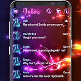 Neon light SMS theme icon