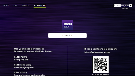 beIN SPORTS CONNECT Screenshot
