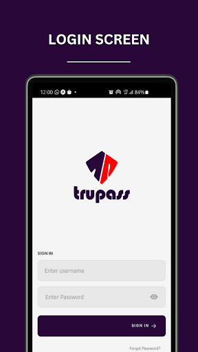 Android application Trupass - Estate Security screenshort