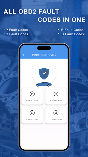 Android application OBD2 Fault Codes with Solution screenshort