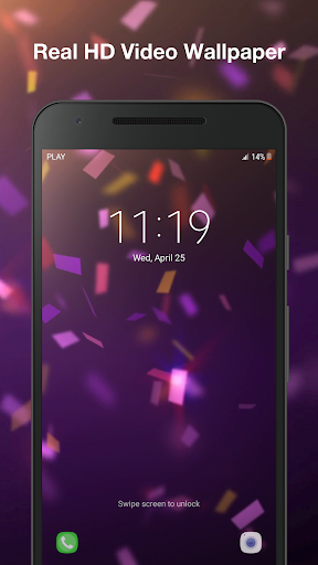 Confetti Live Wallpaper Screen 3