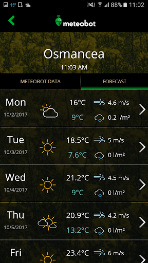 Meteobot Screen 3