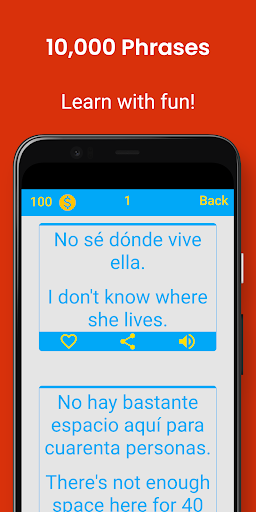 Spanish Phrases Screen 2
