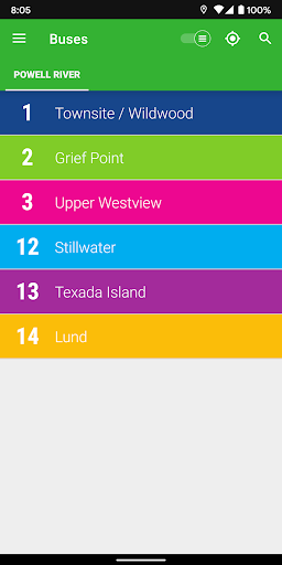 Powell River Transit Bus Screen 3