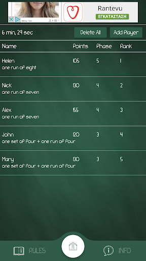Android application Phase10 Counter screenshort