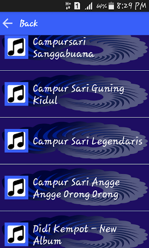 Android application Campursari Sangga Buana screenshort