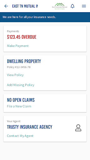 Android application East Tennessee Mutual Ins screenshort