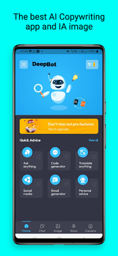 Android application DeepBot - AI Chatbot screenshort