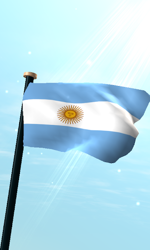 Android application Argentina Flag 3D Wallpaper screenshort