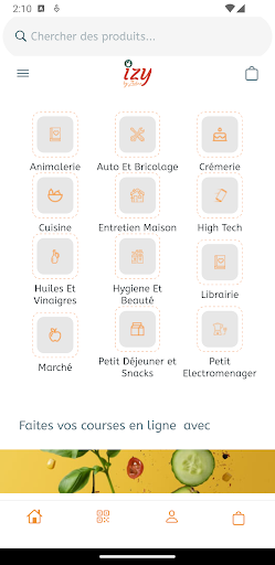 Android application Izy By Zedna screenshort