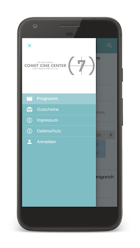 Android application Comet Cine Center screenshort