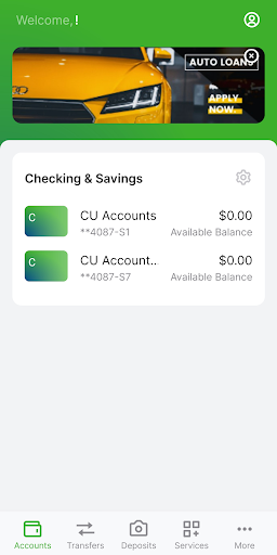 Southern Security FCU Screen 2