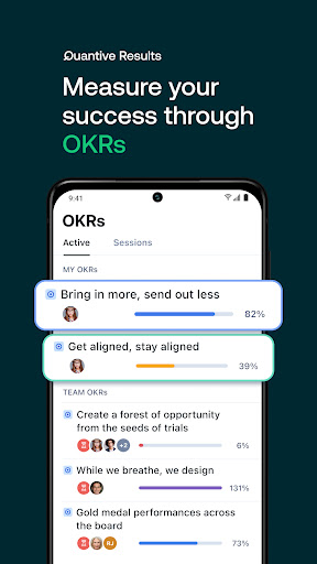 Android application Quantive Results screenshort