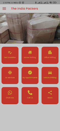 Android application Pack Move - Packers and Movers screenshort